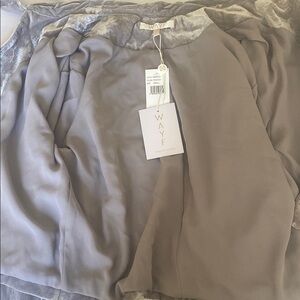 WAYF Gray Velvet Jacket